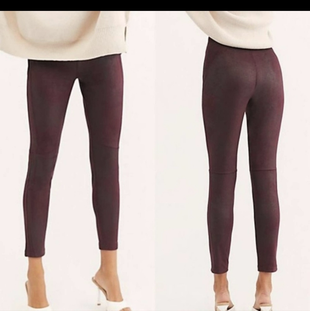 Free People Faux Suede. Run big. See measures first. Soft and easy pull on style
